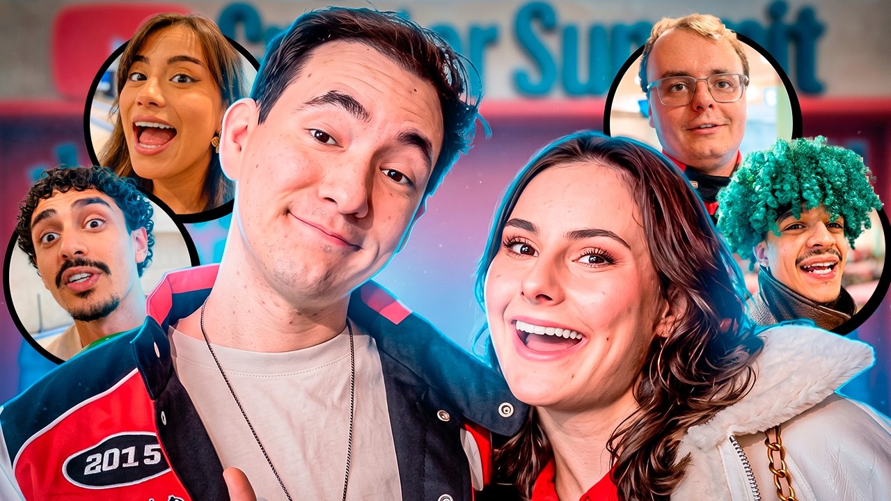 Encontramos vários criadores no YOUTUBE CREATOR SUMMIT!