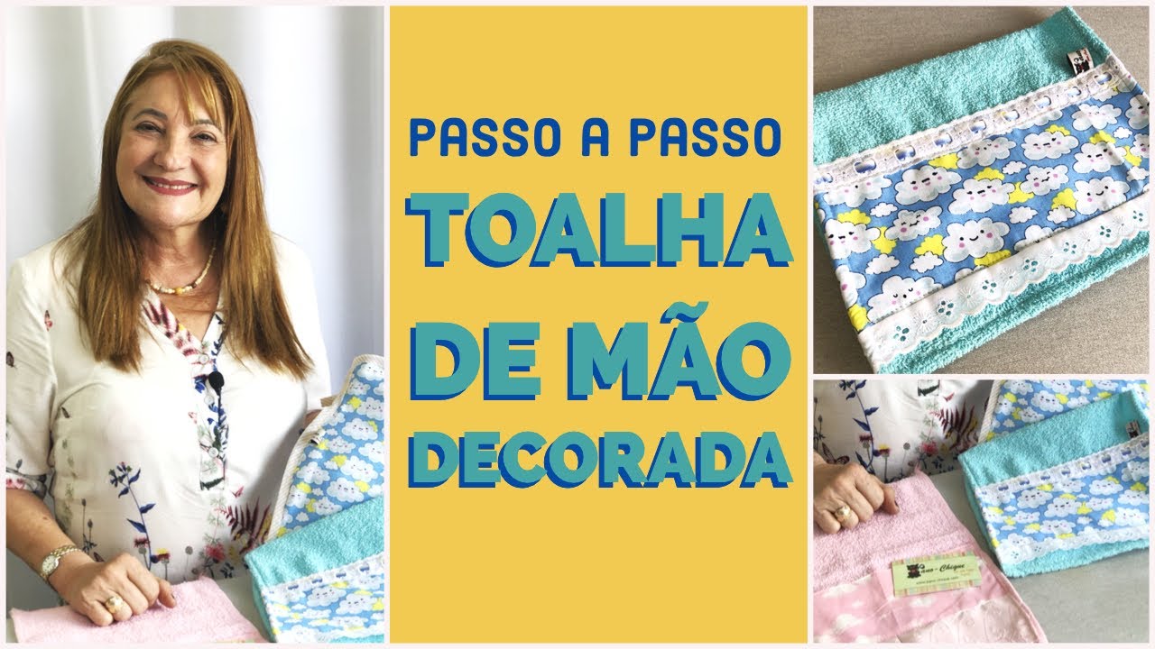 Toalhinha de mão decorada | PASSO A PASSO