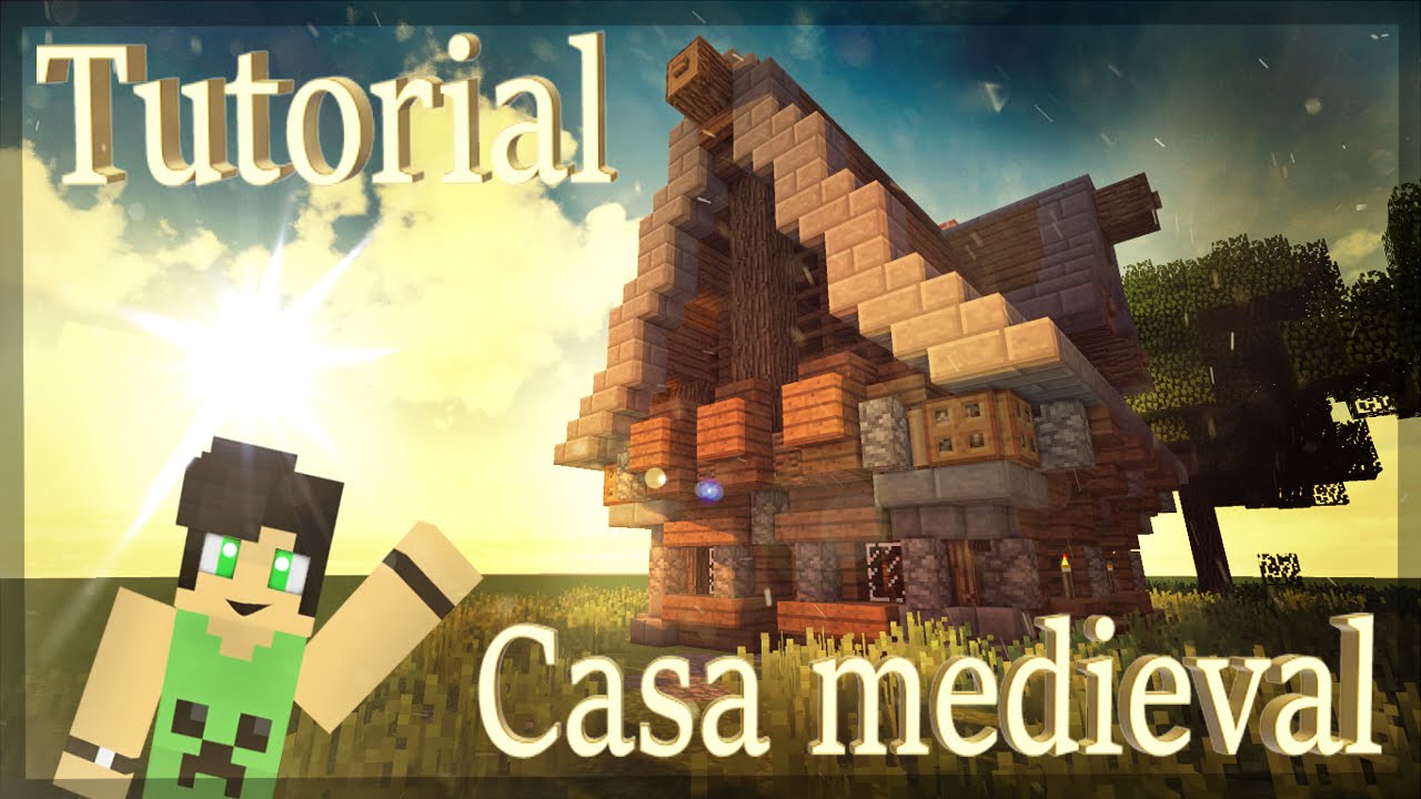 Tutorial - Como Construir uma Casa Medieval #10 !! (Minecraft 1.11) 