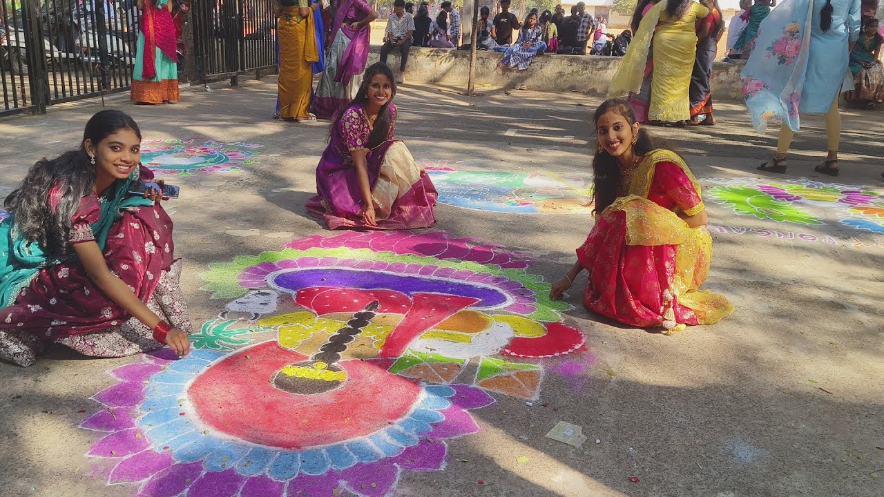 Grand Sankranthi Celebrations in Our College 🎉 | Traditional Vibes//College Sankranthi Festival 2026