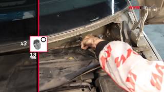 RENAULT Scenic II - FRONT - Передние амортизаторы KYB установка RENAULT Scenic II - FRONT - Передние амортизаторы KYB установка