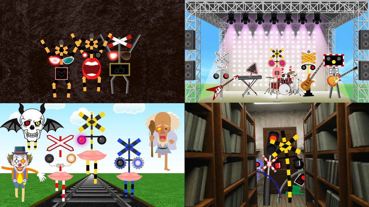 とてつもなく変な踏切特集！変わった踏切アニメまとめ♪japan railroad crossing animation