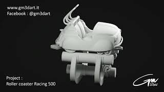 roller coaster realizzato con Lightwave3d e Octane Render