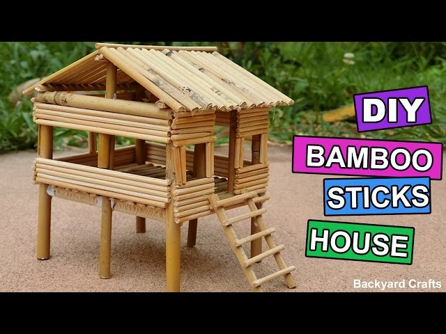 DIY Bamboo Sticks House : Easy Step by Step