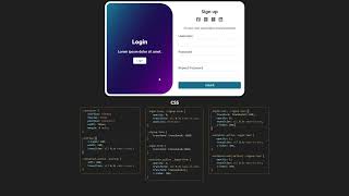 Animated Login Signup Form - HTML, CSS, JS
