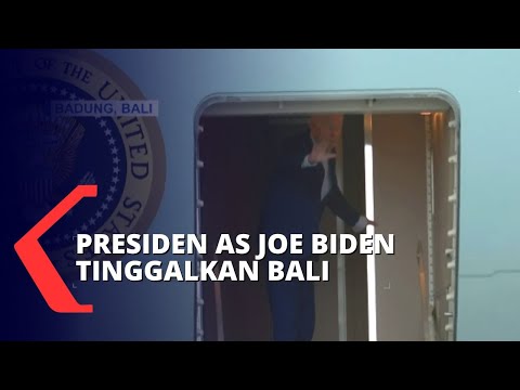 Tinggalkan Bali, Ini Penampakan Pesawat Air Force One yang Ditumpangi Presiden AS Joe Biden!
