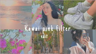 How to add kawaii pink filters on your photos using VSCO/#vsco #photoediting #aesthetic #tutorial screenshot 5