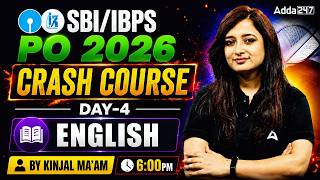 SBI PO 2026 | IBPS PO English Preparation | Crash Course Day 4