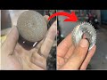 Small Right-Hand Helical Gear Manual Processing | Extreme Precision Gear Making 🔩⚙️