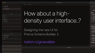TypeScript | Tauri | React | Prismabuilder 2 | Designing the new UI
