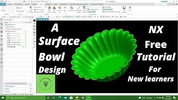 Surface Bowl | Bowl design in nx | CAD CAM LEARNING