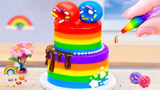 Special Rainbow Cake Using DAIRY MILK Chocolate 🌈 How To Make Miniature Cake 🧁 Mini Cake Easy Recipe