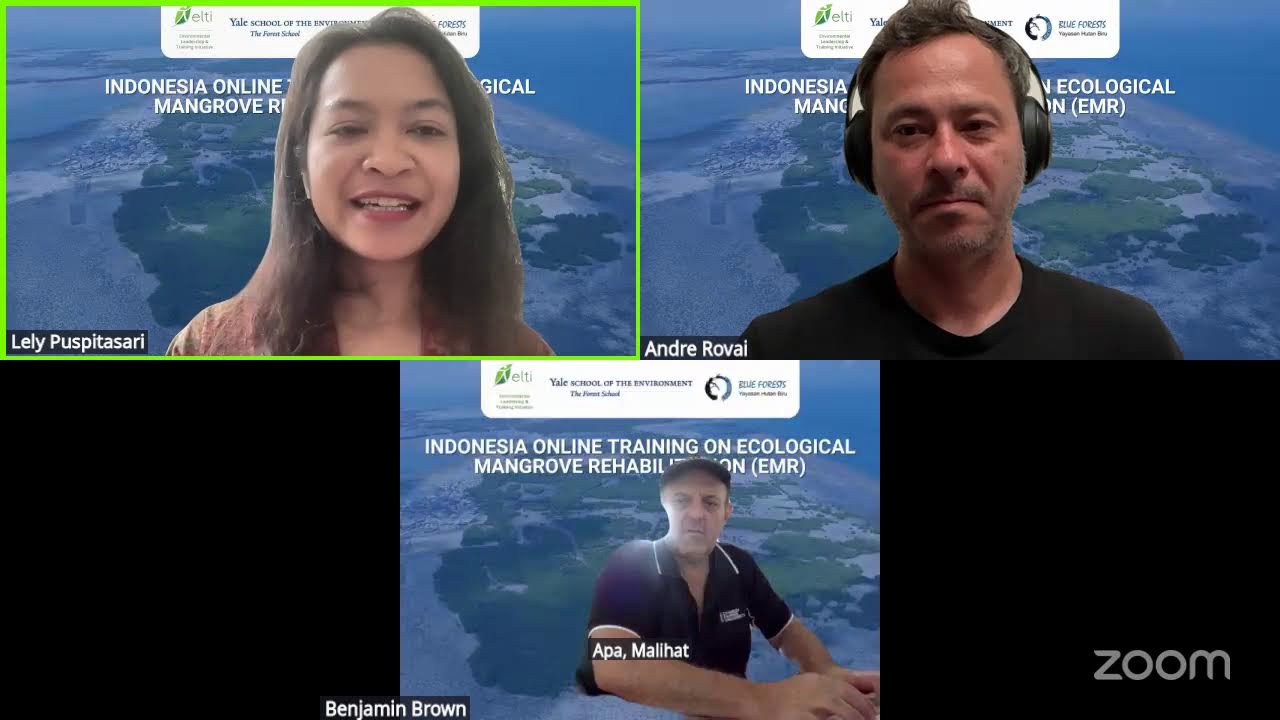 Indonesia Online Training on Ecological Mangrove Rehabilitation (EMR)