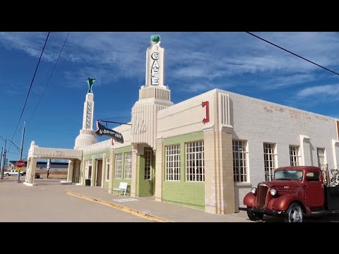 Route 66 Road Trip Thru Texas - State Line / Cadillac Ranch / U Drop Inn / Midpoint Cafe & Much More