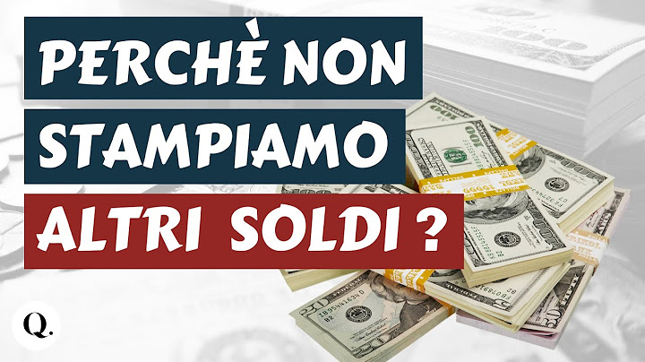 Perchè stampare PIÙ DENARO non risolverebbe la crisi