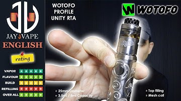 Profile Unity RTA By Wotofo, TVC, Mrjustright & OFRF, Amazing Flavor, Hard to wick, I LOVE IT!!