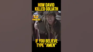 How David Actually Slayed Goliath 🤯