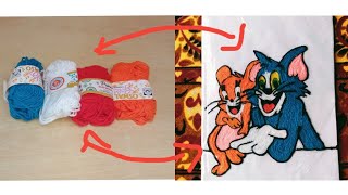 Tom and Jerry handmade with yarn#miss honey screenshot 4