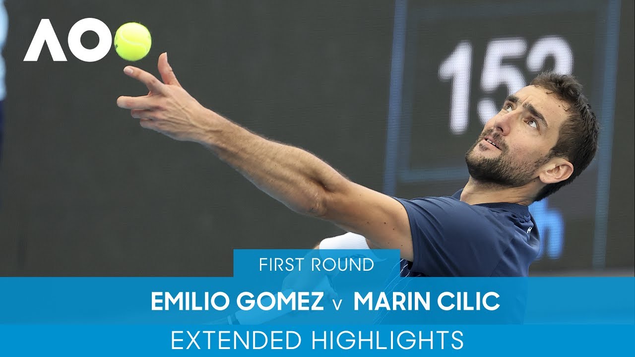 Emilio Gomez v Marin Cilic Extended Highlights (1R) Australian Open 2022 