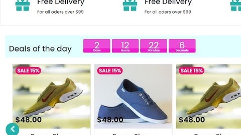 Countdown Timer with js for ecommerce website | codetrick