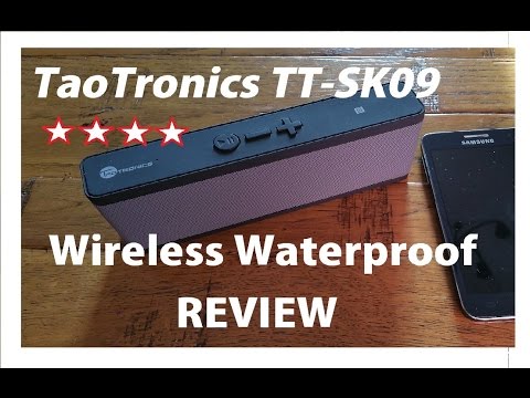 TaoTronics TT-SK09 Wireless Waterproof Bluetooth 6W Dual Stereo Speaker with NFC Pairing Review