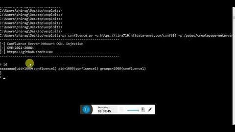Jira Confluence Unauth Remote Code Execution POC | 2021
