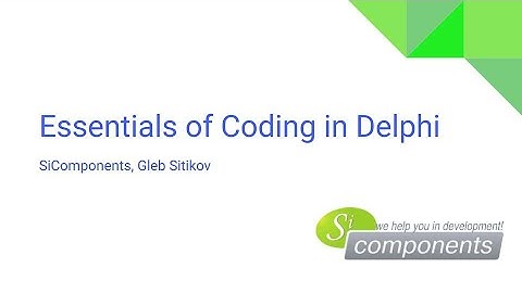 Learning to Code in Delphi |01| - The Essentials