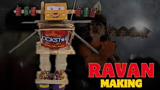 How to Make Ravan at Home from Crcakers | पटाखे से रावण बनाया घर पर