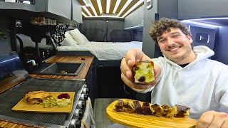 Rotisserie Chicken Sushi? Vanlife Walmart Camp and Cook