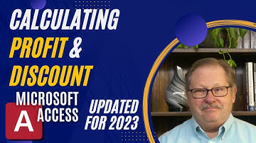 Calculating Profit and Discount Percentages from Sales Data in Microsoft Access