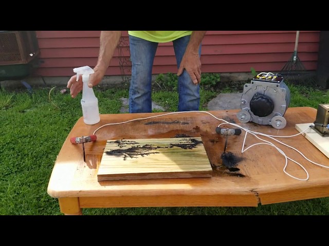 Make a Neon Sign Lichtenberg Wood Burning Machine