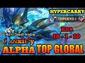 NonStop Hunt Enemies Alpha Top Global by ﾒ ᴀɴxiᴇᵗy Gameplay [ HyperCarry ] - MLBB