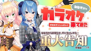 【最後に重大告知…!?】3Dのねねすいでカラオケに来てみた！！ / NENE&SUISEI KARAOKE🎤【#ねねすいしんぎんぐ】