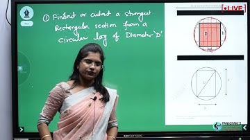 Determination of Efficient rectangular section from a circular log By Smita Mishra Panigrahi(Ex-IES)