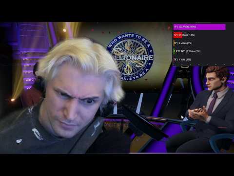 xQc's Chat Plays Who Wants To Be A Millionaire