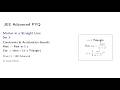 JEE Advanced PYQ Motion in a Straight Line Set 3 Constraints, Acceleration Bounds & v–t Triangle