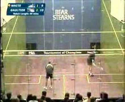 Squash ToC 2008 QF - White vs Gaultier - Matchballs #1 & 2