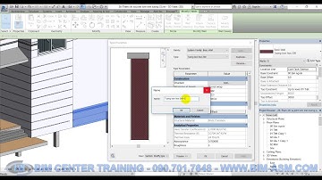 Đào tạo Revit - Modeling Villa - Bài 27 : Tạo tường có nhiều lớp theo chiều đứng