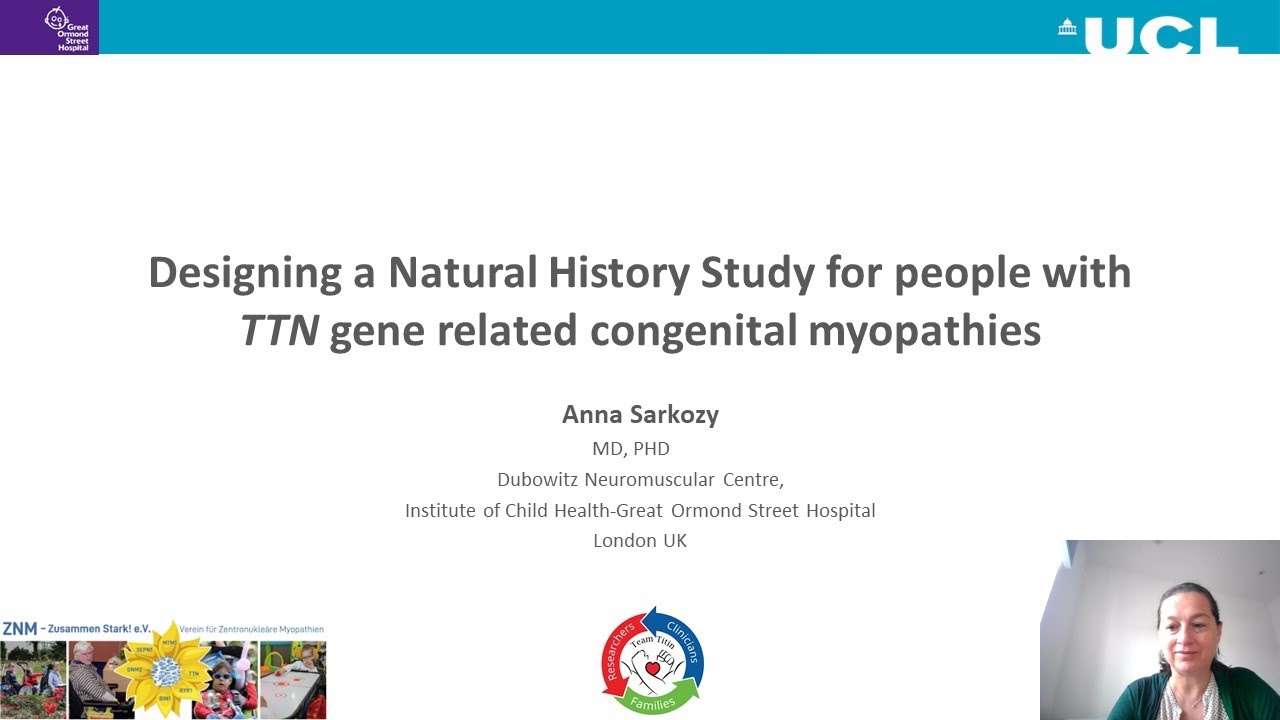 2022 SciFam: Team Titin Skeletal titinopathy research: Dr. Anna Sarkozy