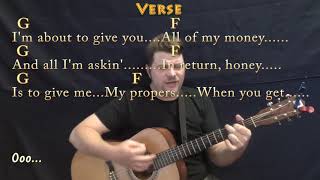 Respect (Aretha Franklin) Strum Guitar Cover Lesson in C with Chords/Lyrics