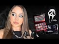 GHOST FACE X GLAMLITE PALETTE 🔪 FALL AF MAKEUP TUTORIAL | COOL TONE SMOKEY EYE