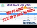⚡ How I Scored 37.5/40 in Quant Mock in Just 20 Minutes 😲 | RRB PO | SBI PO | IBPS PO 🔥