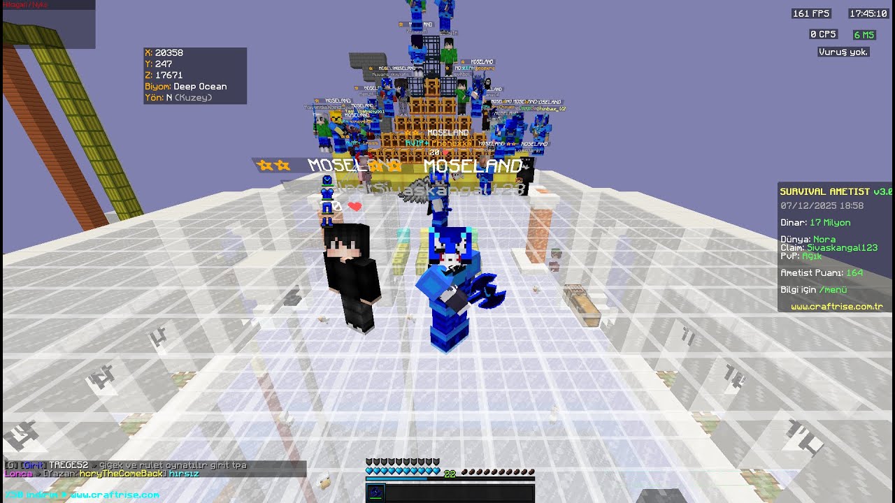Patlayan Cl PvP leri Ama Oyuncu Koltugum Pollostan Buyuk [craftrise]Survival Ametist Patlayan Cl ler