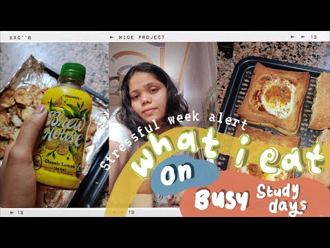 🌟What I eat on a BUSY STUDY WEEK | itsriyality