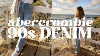 ABERCROMBIE 90s JEANS | every style, side by sides, Curve love vs. regular fit