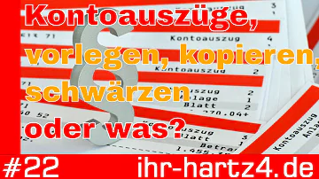 Wie lange rückwirkend Kontoauszüge Jobcenter?