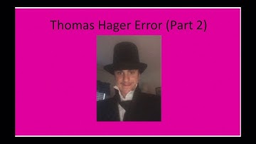 Thomas Hager Error Thumbnails