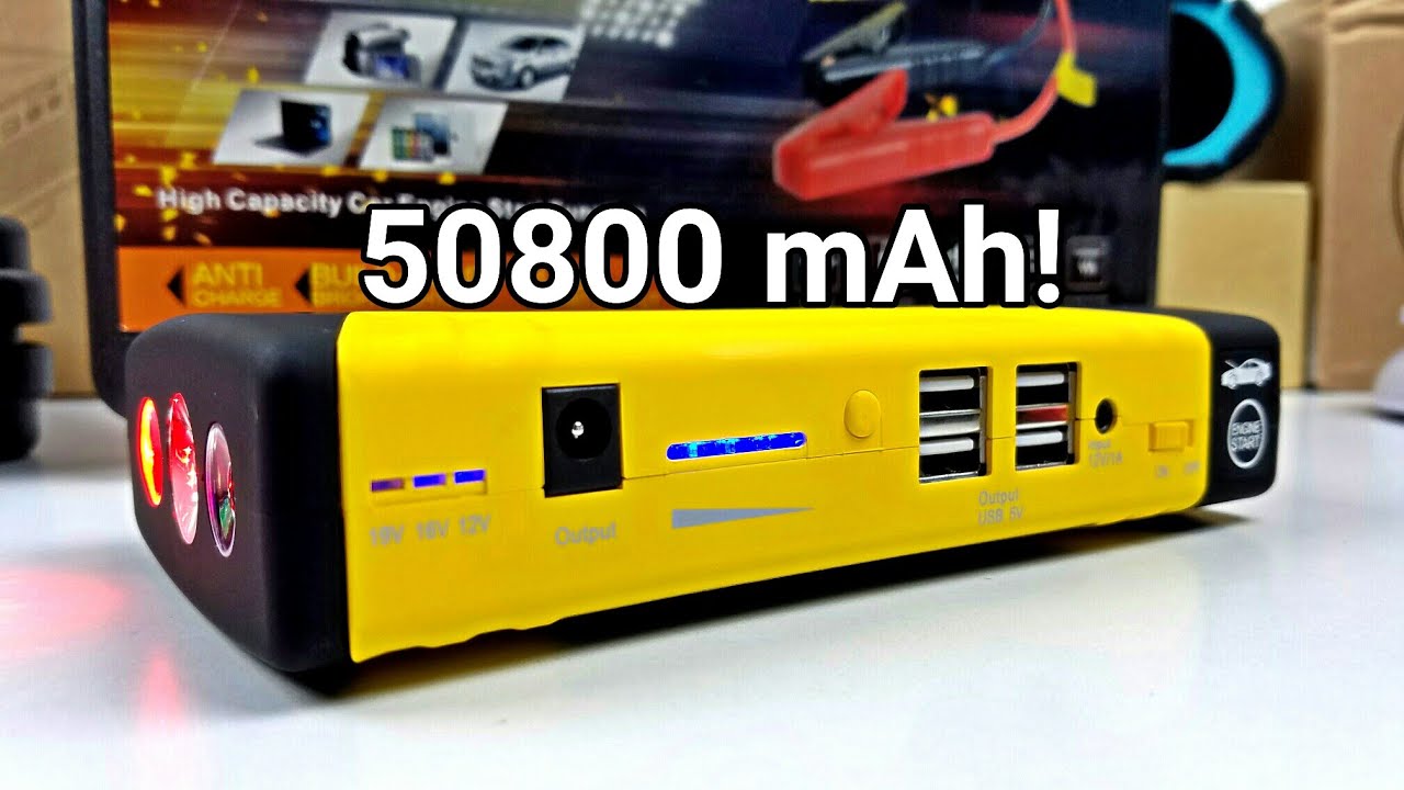 12V 82800mAh 4 USB Voiture Jump Starter Power Bank Chargeur