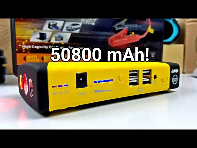 50800mAh Jump Starter - Amazing Power Bank For All Uses! 