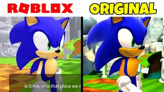 Cutscene Comparison - Roblox Sonic Generations Vs Original!
